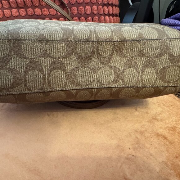 SOLD Coach Prairie Satchel in Signature Canvas Khaki F79998 - Picture 4 of 8